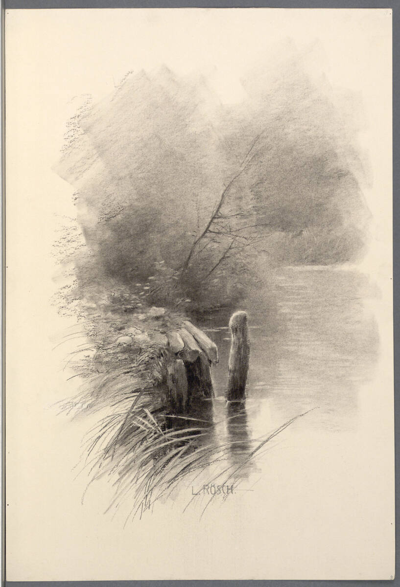 Landschaftsstudie, Ludwig Rösch