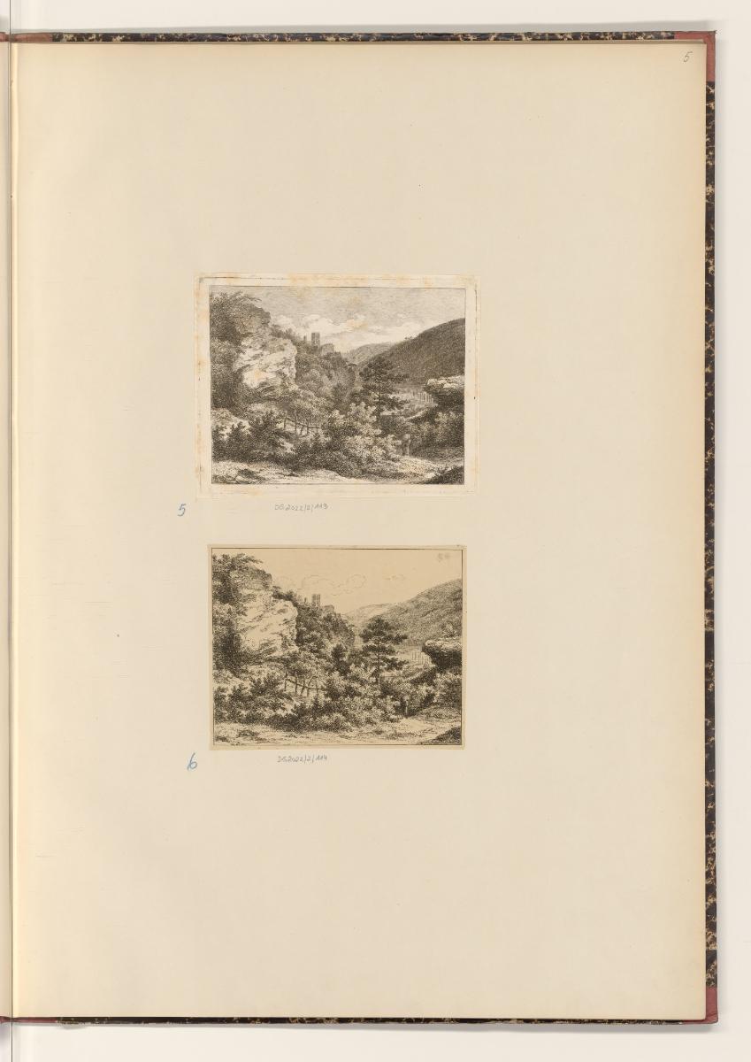 Landschaft mit Felsblock und Ruine, Inv. Nr.: ÖK/Steinfeld/5
