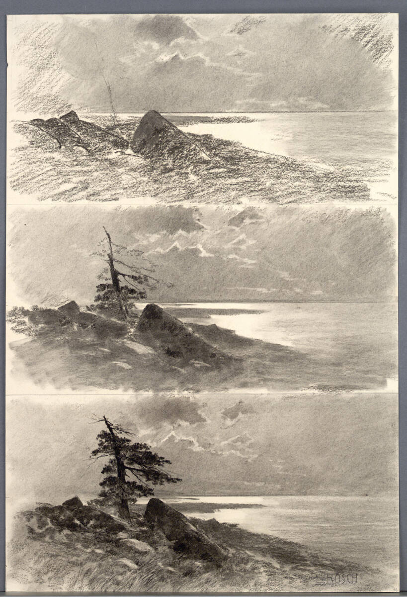 Landschaftsstudien, Ludwig Rösch