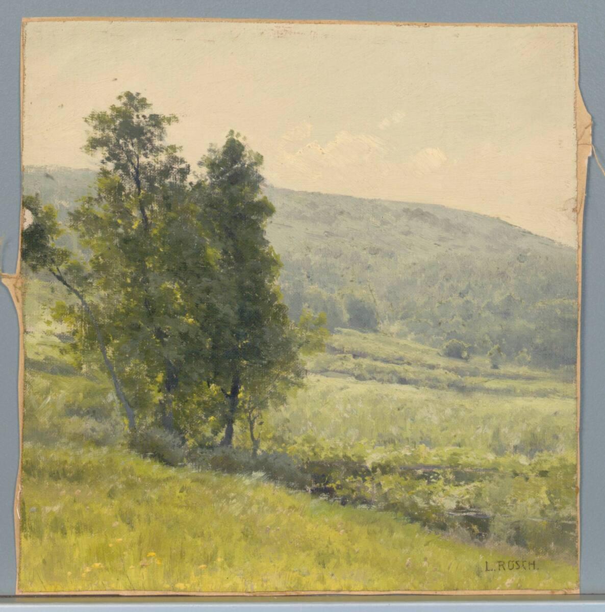 Ludwig Rösch, Landschaft mit Baumgruppe, Inv. Nr.: 42924