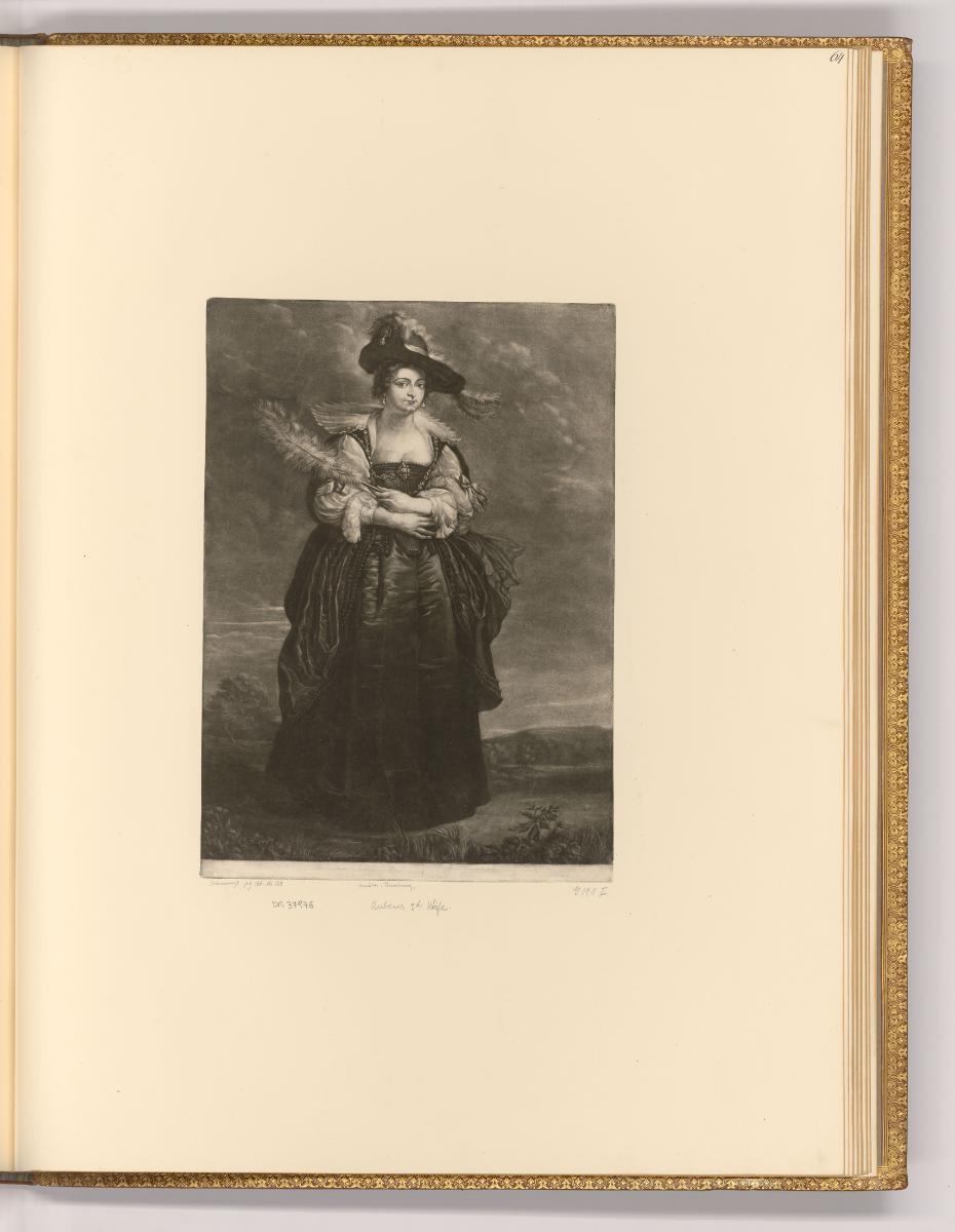 Schabblätter von James McArdell, Porträt Helena Fourment, Inv. Nr.: England nach Sektionen I/13…