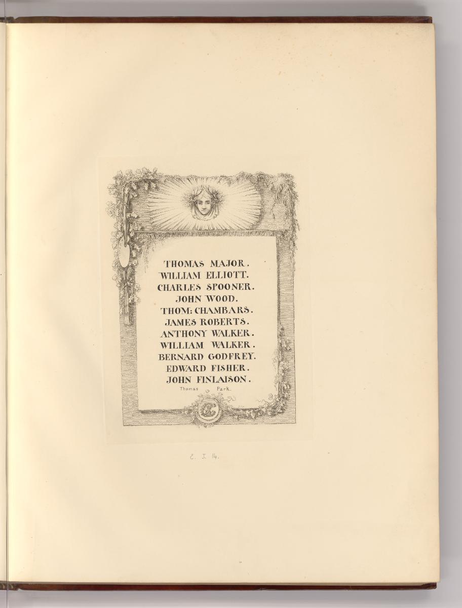 Britische Druckgrafik des 18. Jahrhunderts, Thomas Major; William Elliott; Charles Spooner; Joh…