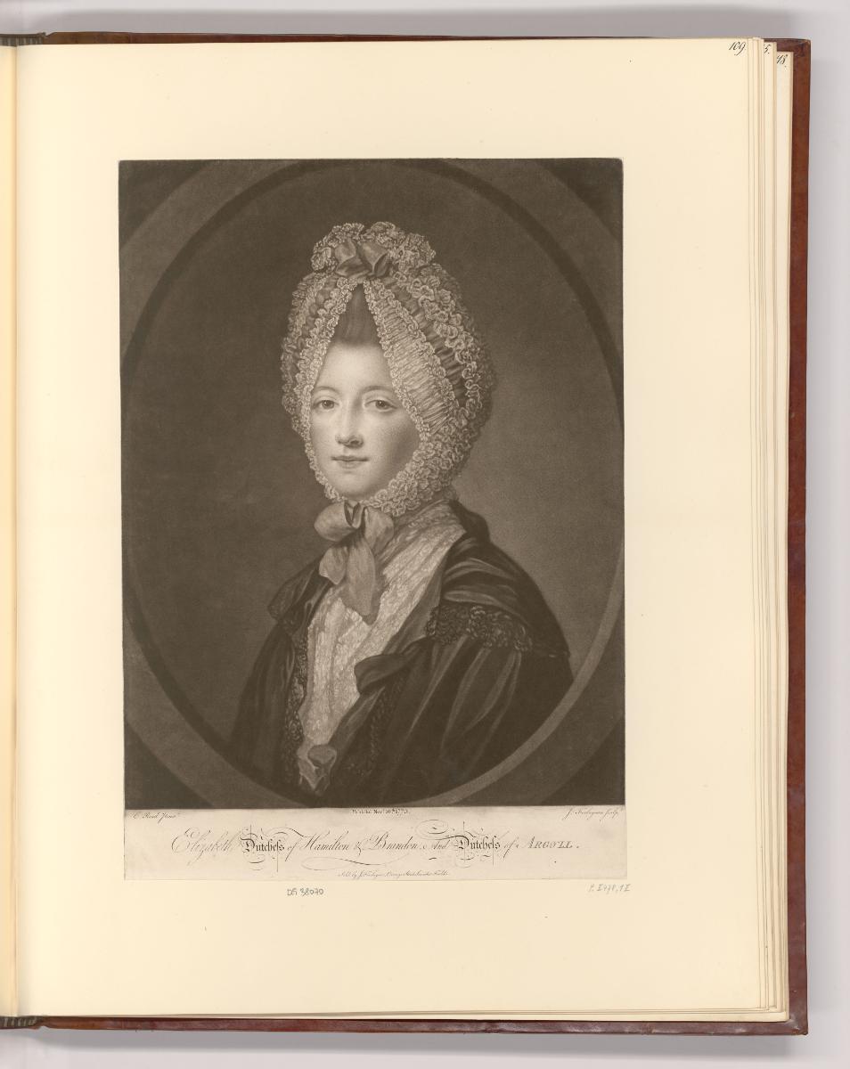 Britische Druckgrafik des 18. Jahrhunderts, Elizabeth, Duchess of Hamilton & Brandon and Duches…