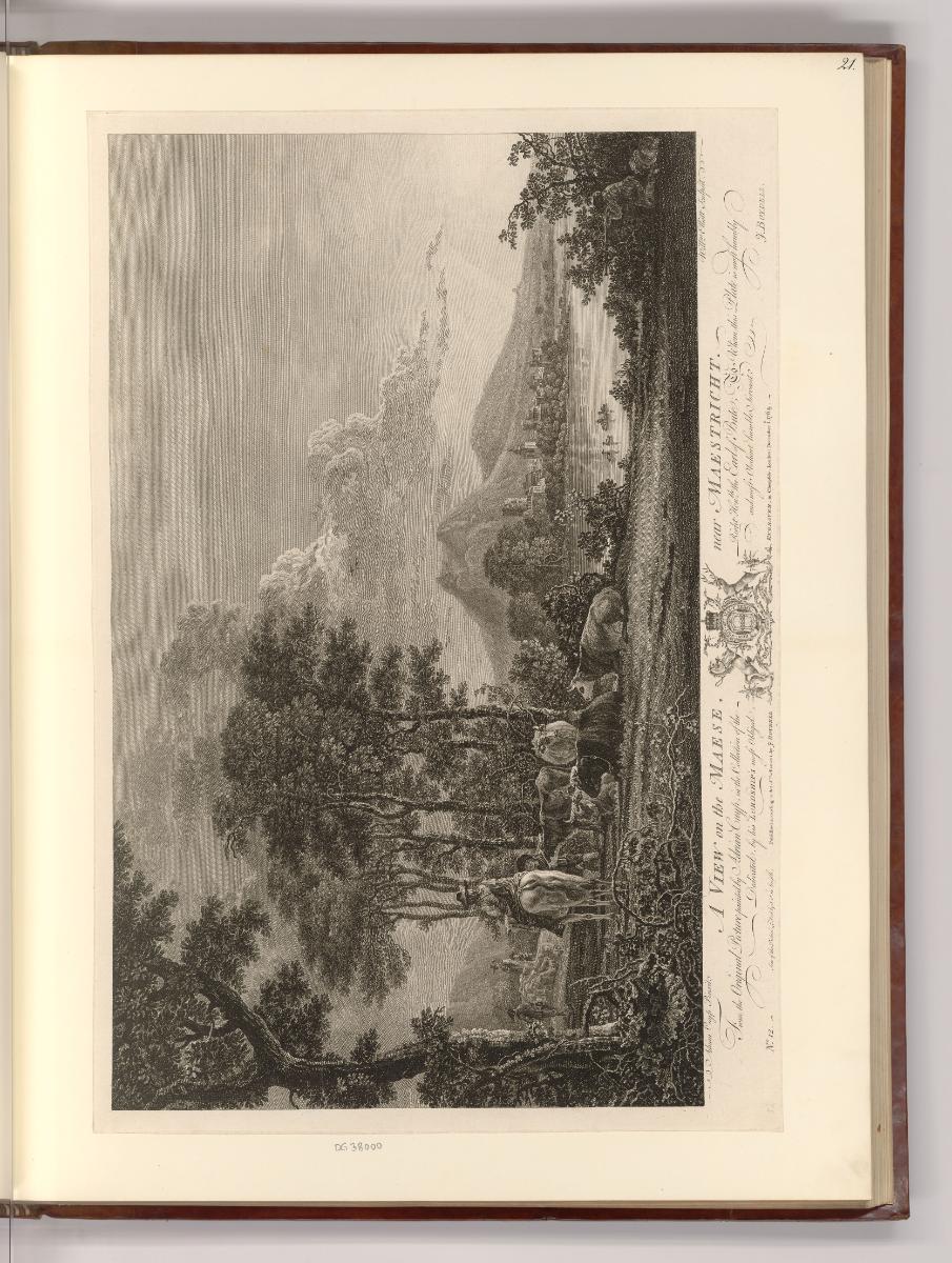 Britische Druckgrafik des 18. Jahrhunderts, A View of the Maese near Maestricht, Inv. Nr.: Engl…