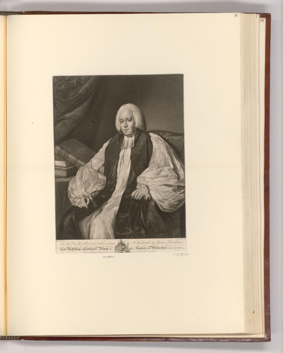Britische Druckgrafik des 18. Jahrhunderts, Frederick ... Lord Archbishop of Canterbury, Inv. N…