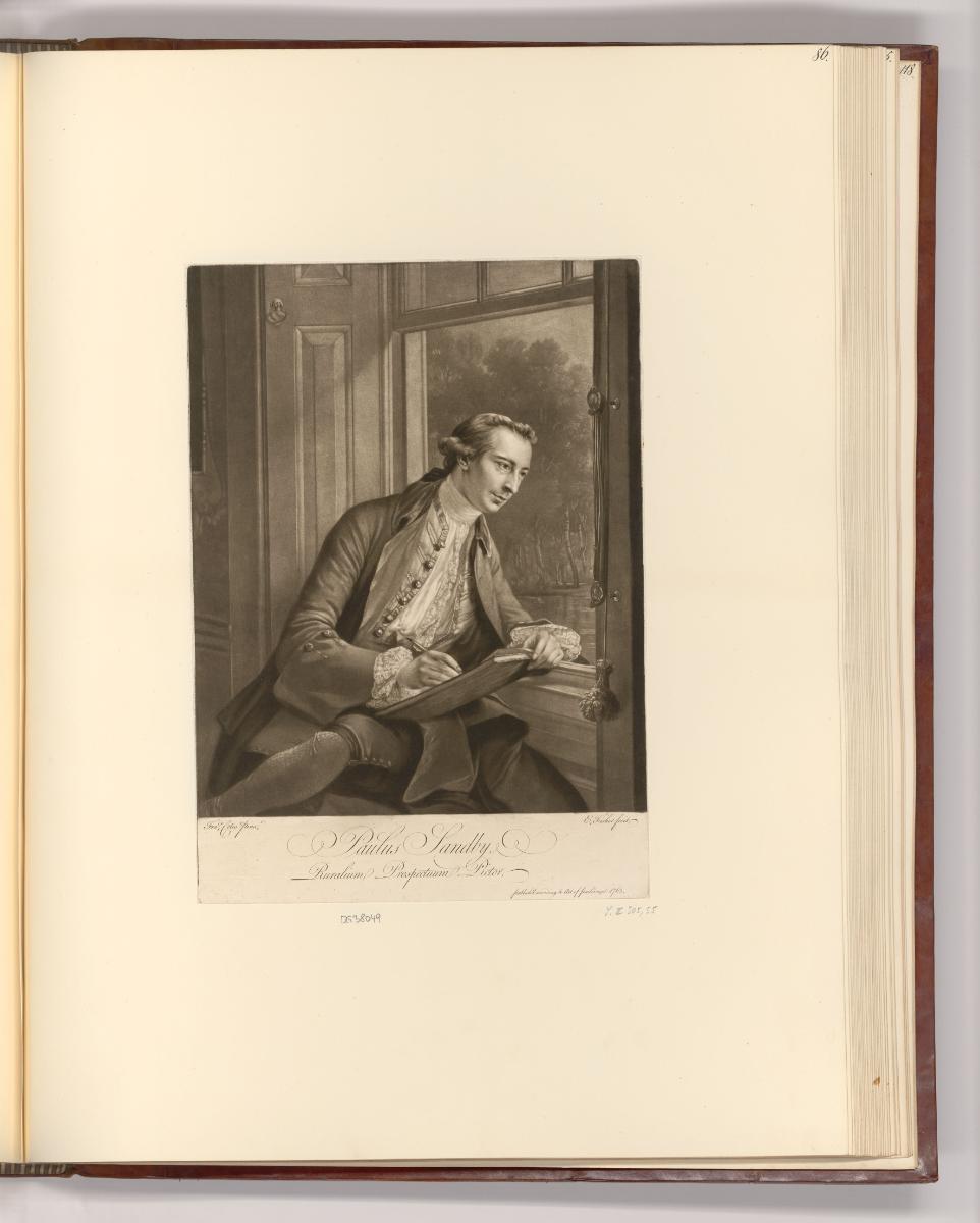 Britische Druckgrafik des 18. Jahrhunderts, Porträt Paul Sandby, Inv. Nr.: England nach Sektion…