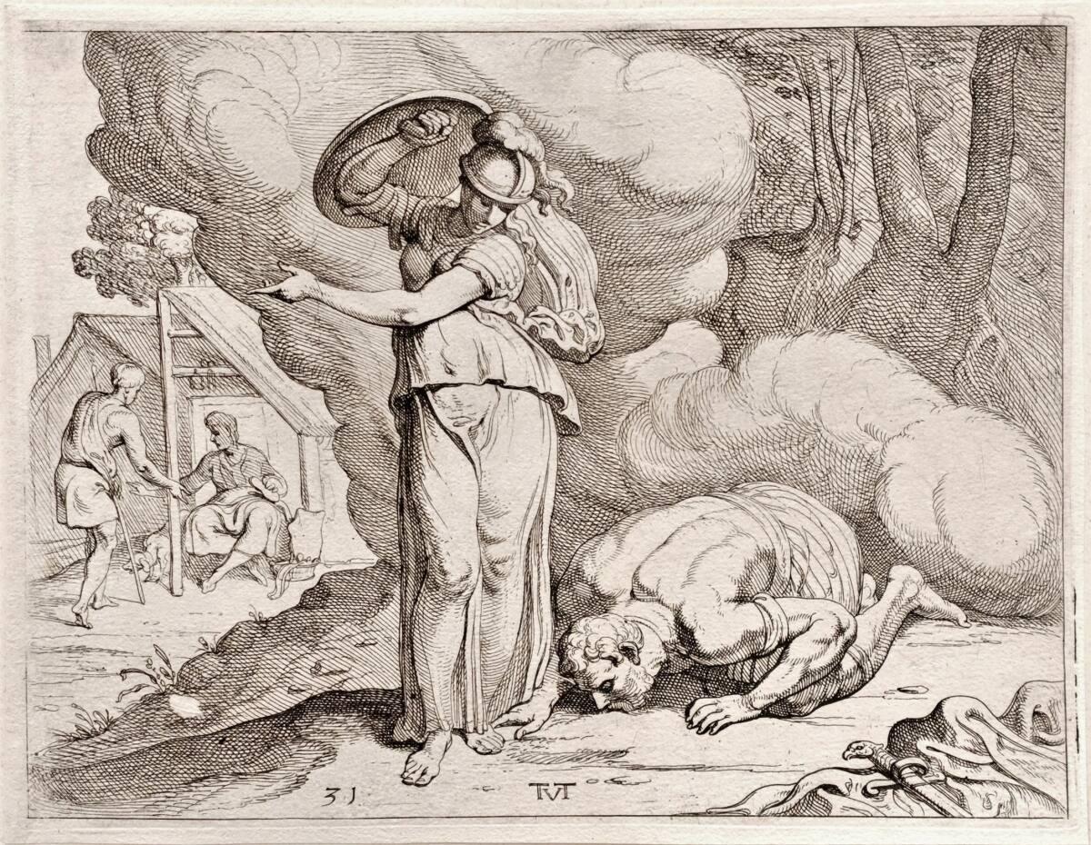 Nicolò dell’ Abate, Athene und Odysseus, Inv. Nr.: DG2022/4/95