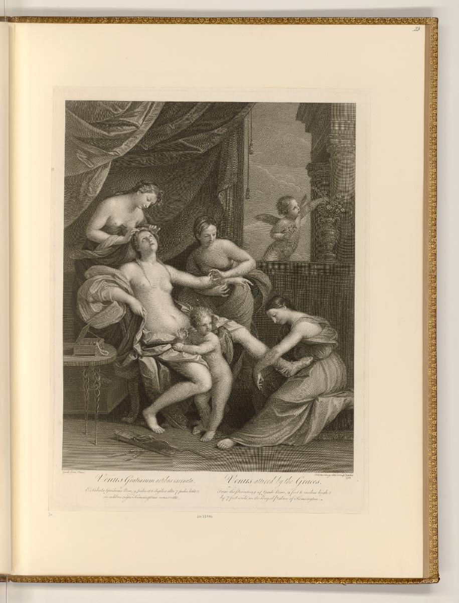 Druckgrafiken von Robert Strange, Venus attired by the Graces, Inv. Nr.: England nach Sektionen…
