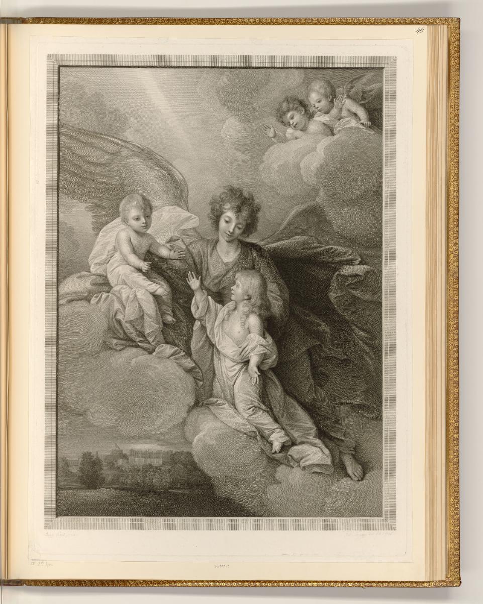 Druckgrafiken von Robert Strange, Apotheose der Prinzen Octavius und Alfred, Inv. Nr.: England …
