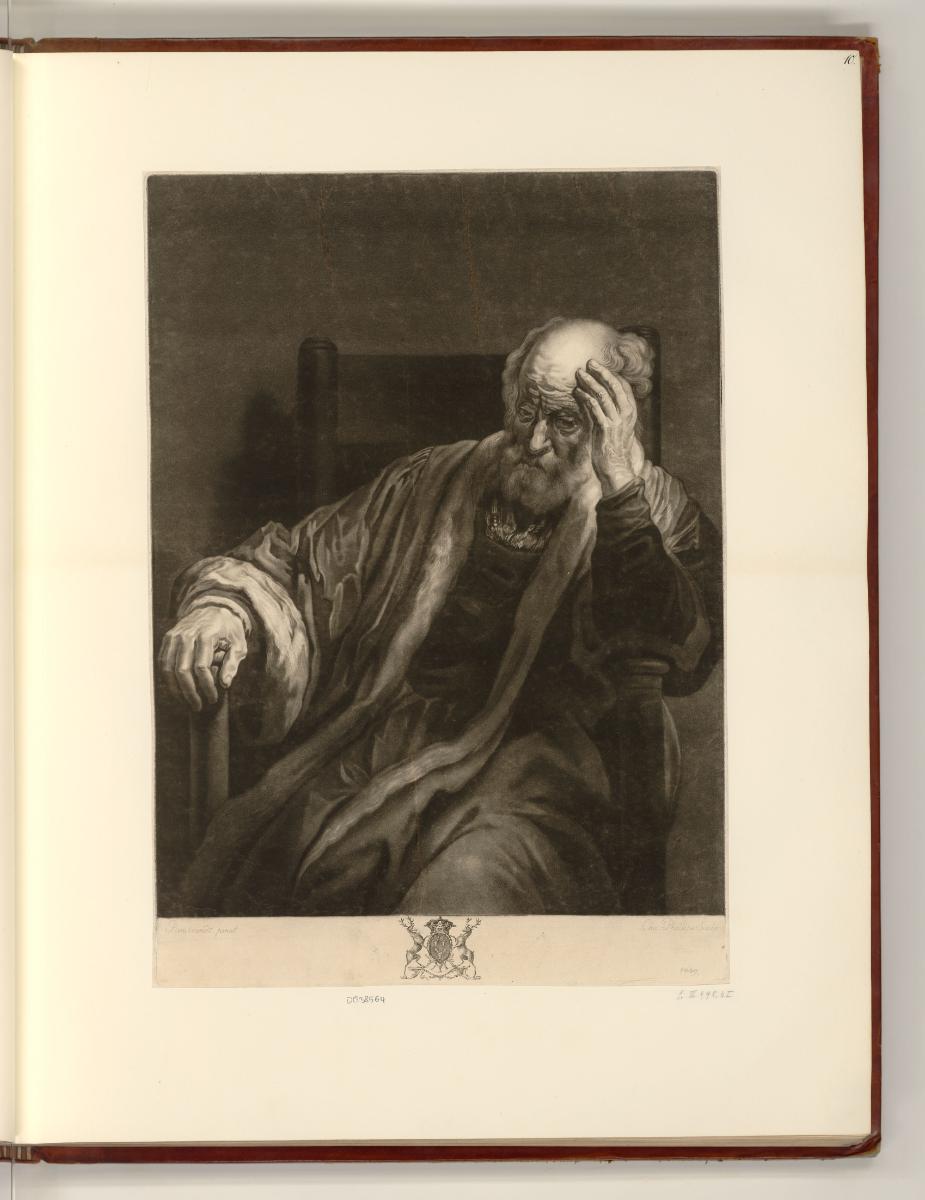 Britische Druckgrafiken des 18. Jahrhunderts, The studious philosopher, Inv. Nr.: England nach …