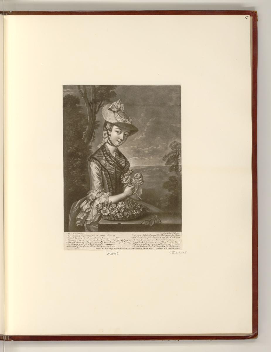 Britische Druckgrafiken des 18. Jahrhunderts, Summer, Inv. Nr.: England nach Sektionen I/20, E/…