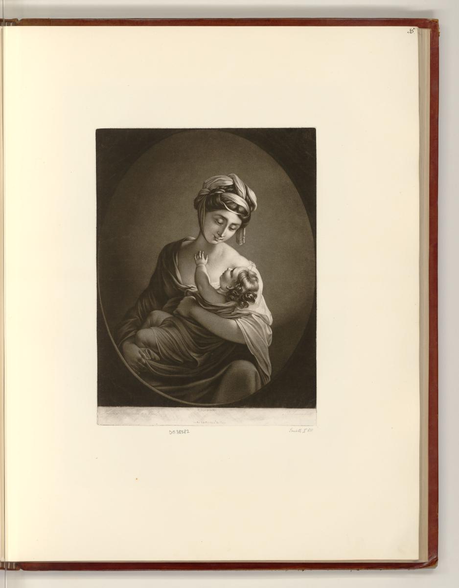 Britische Druckgrafiken des 18. Jahrhunderts, Maria mit Kind, Inv. Nr.: England nach Sektionen …