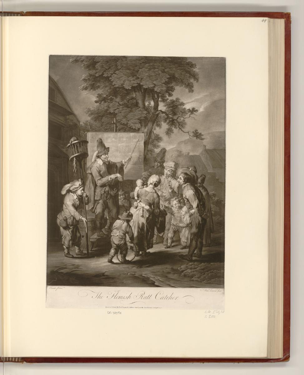 Britische Druckgrafiken des 18. Jahrhunderts, The Flemish Ratt Catcher, Inv. Nr.: England nach …