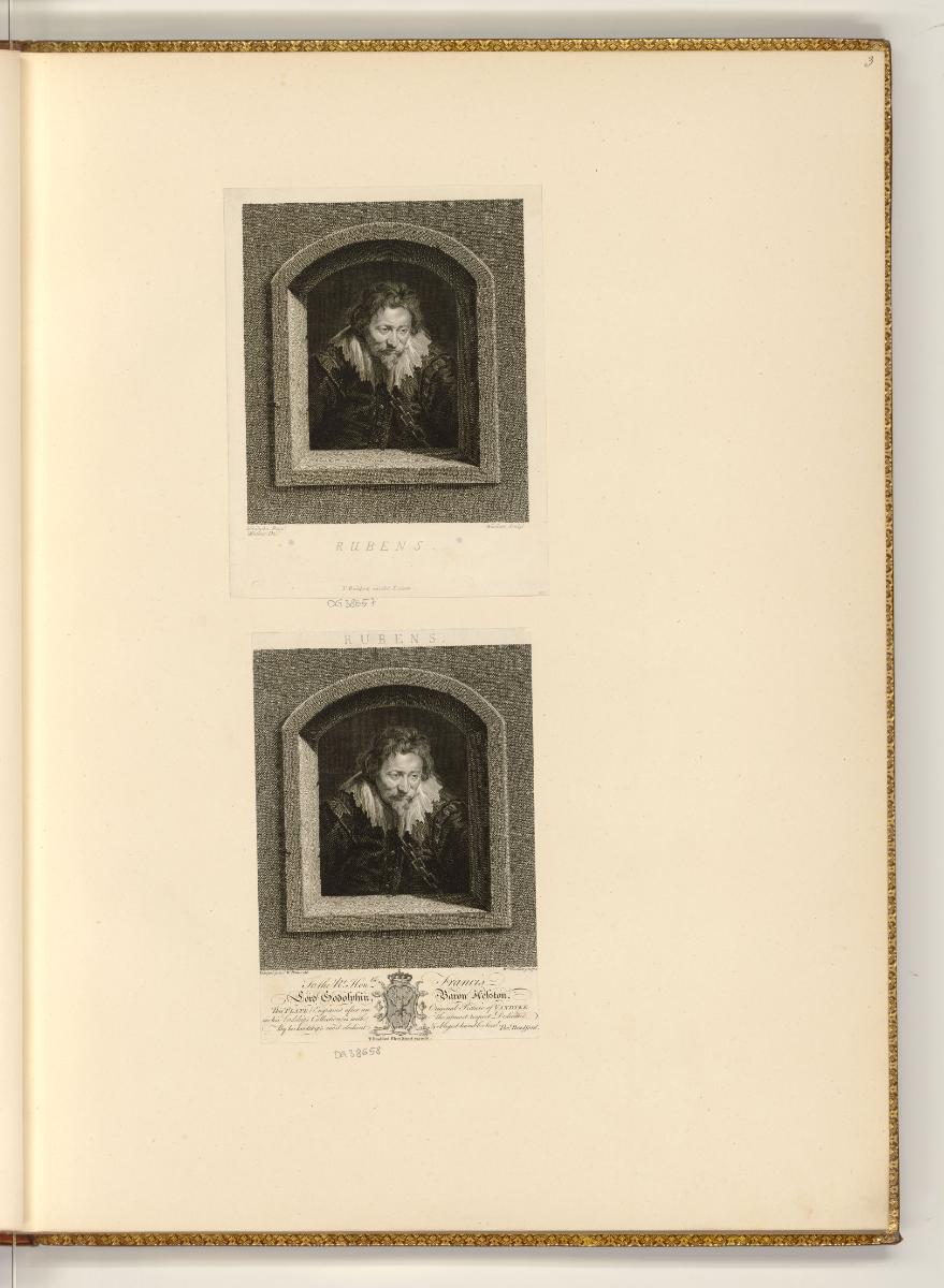 Druckgrafiken von William Woollett, Porträt Peter Paul Rubens, Inv. Nr.: England nach Sektionen…