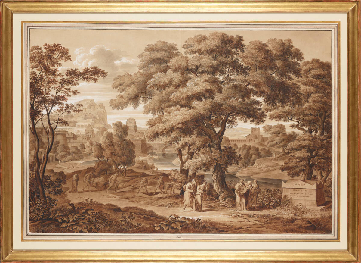 Ödipus und Antigone verlassen Theben, Joseph Anton Koch, 1797