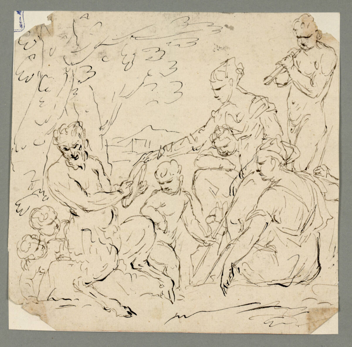 Gruppe mit Faun, Abraham Bloemaert