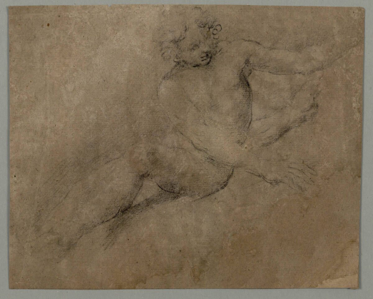 Sitzender nach rechts, François Duquesnoy