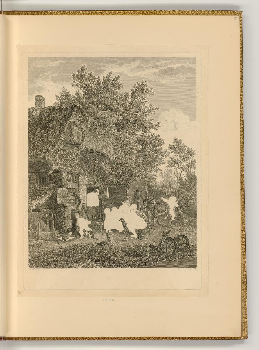 Druckgrafiken von William Woollett, The Cottagers, Inv. Nr.: England nach Sektionen I/22, E/I/2…