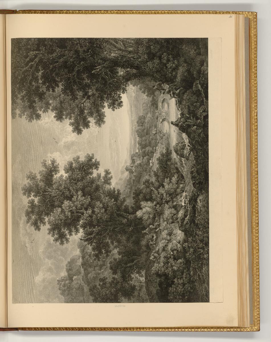 Druckgrafiken von William Woollett, Flusslandschaft mit Gruppe bei einer Feuerstelle, Inv. Nr.:…