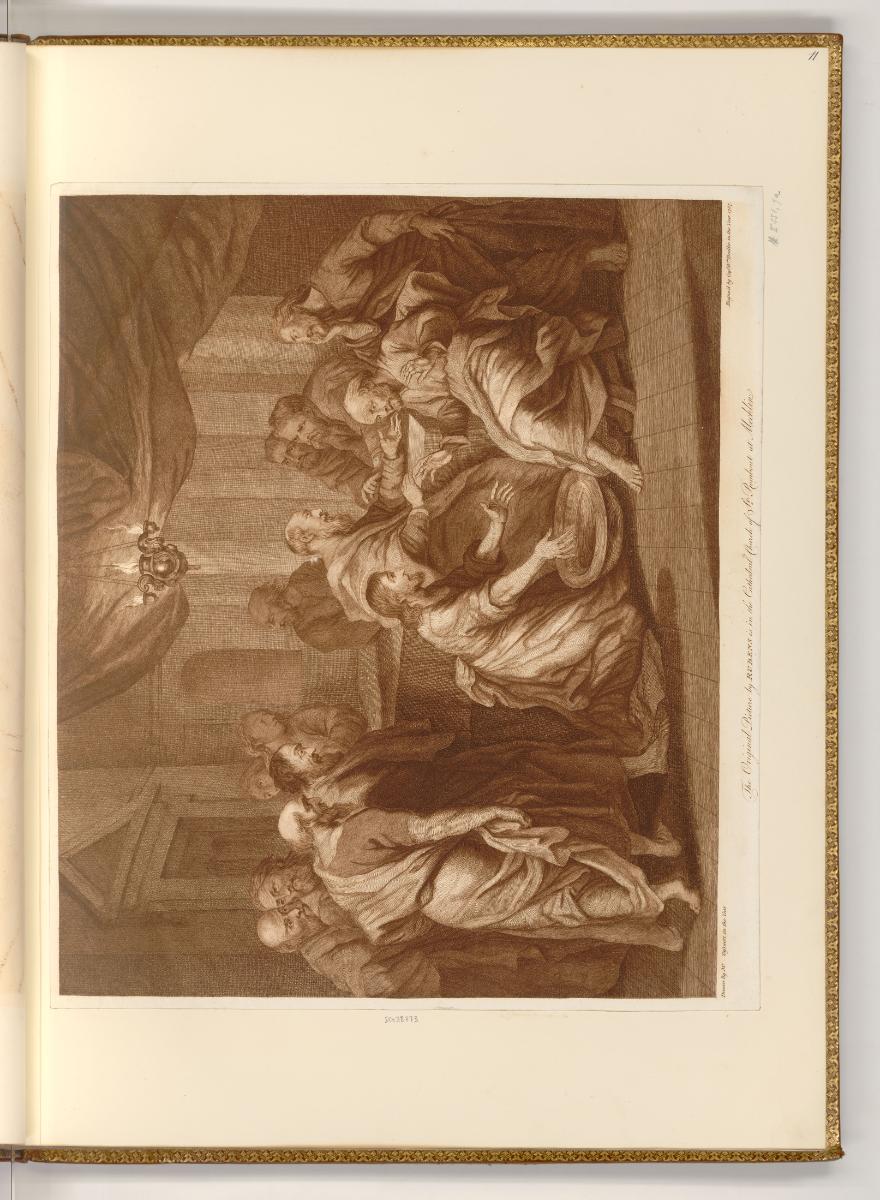 Druckgrafiken von William Baillie, Die Fußwaschung, Inv. Nr.: England nach Sektionen I/23, E/I/…