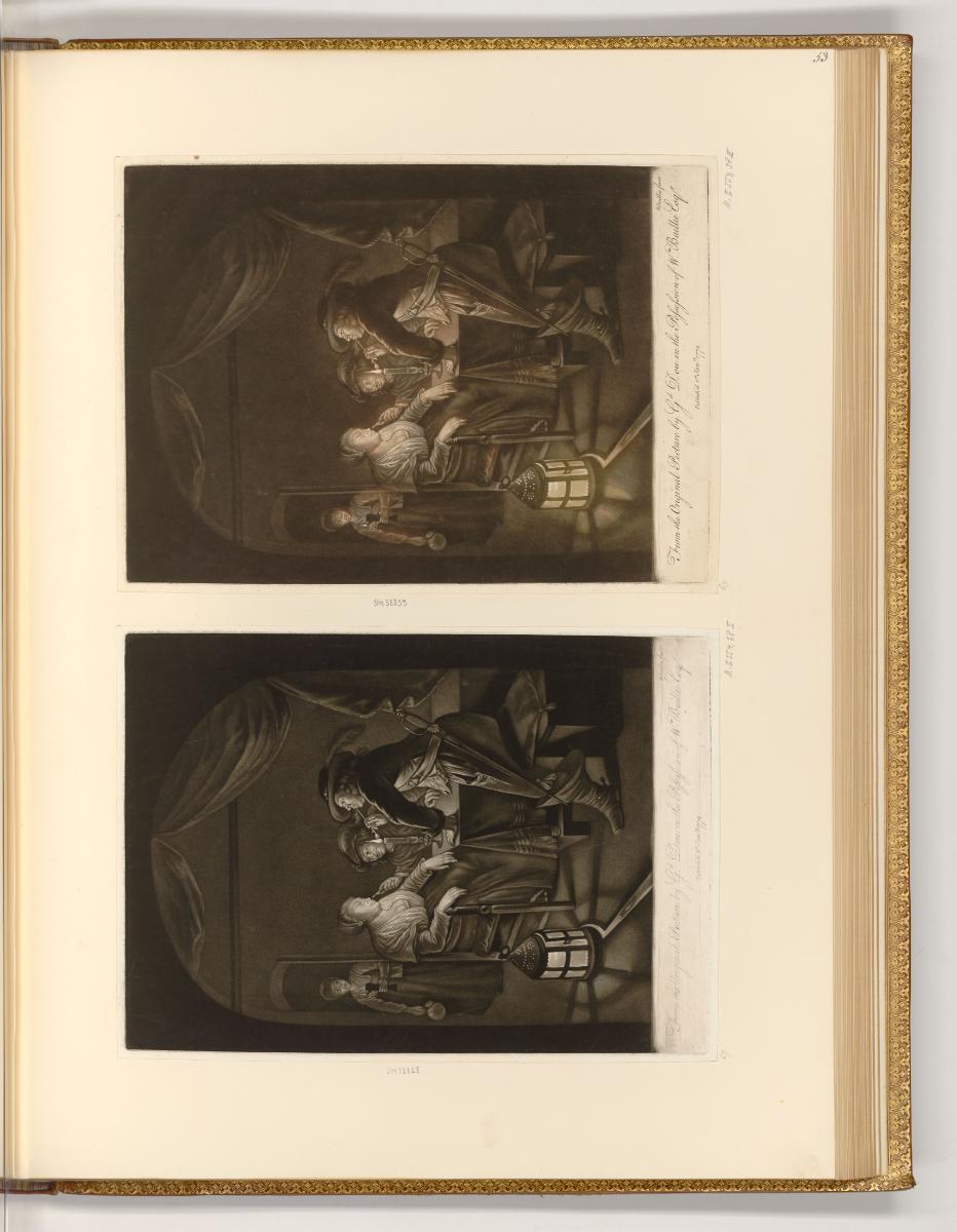 Druckgrafiken von William Baillie, Interieur eines Gasthauses, Inv. Nr.: England nach Sektionen…