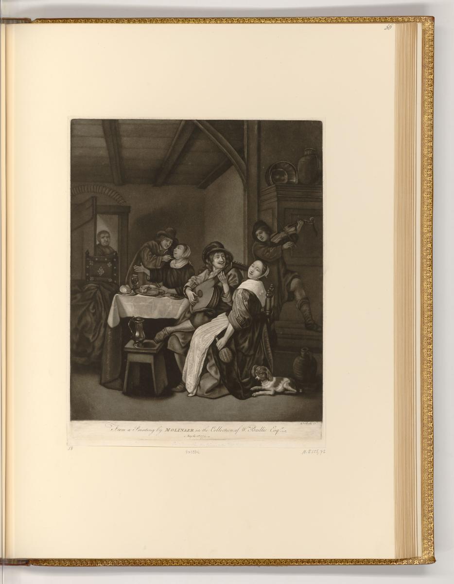 Druckgrafiken von William Baillie, Interieur eines Gasthauses, Inv. Nr.: England nach Sektionen…