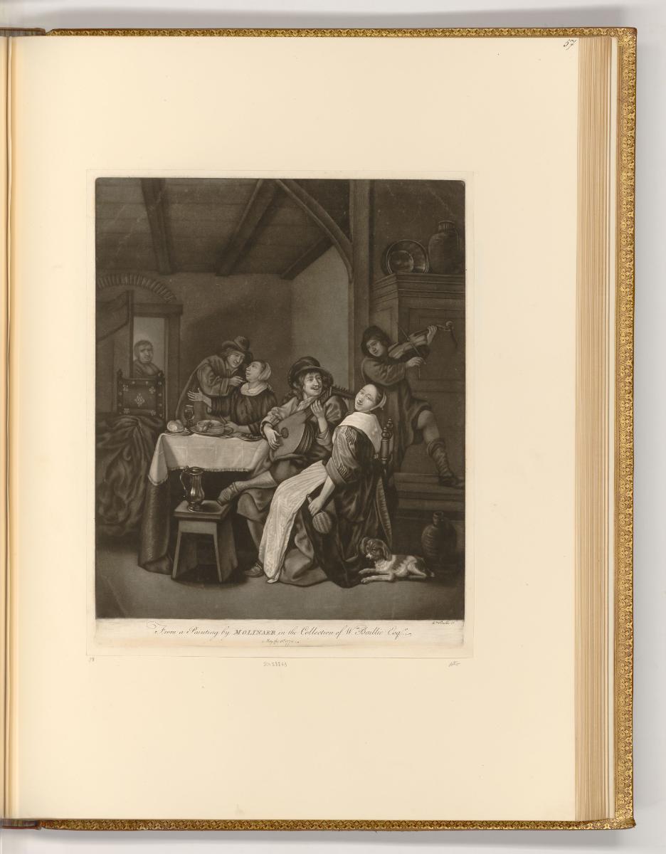 Druckgrafiken von William Baillie, Interieur eines Gasthauses, Inv. Nr.: England nach Sektionen…