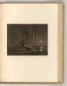 Druckgrafiken von William Baillie, Landschaft mit Kuhherde bei Mondlicht, Inv. Nr.: England nac…