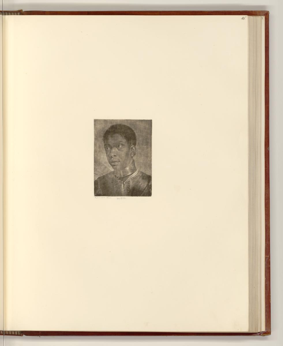 Britische Druckgrafiken des späten 18. Jahrhunderts, Porträt eines schwarzen Sklaven, Inv. Nr.:…