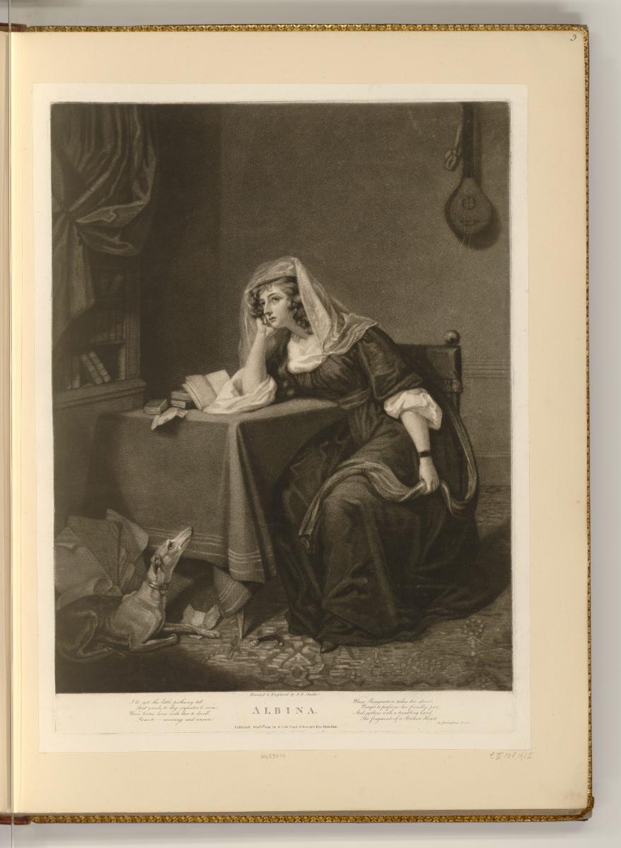 Schabblätter von John Raphael Smith, Albina, Inv. Nr.: England nach Sektionen I/25, E/I/25/3