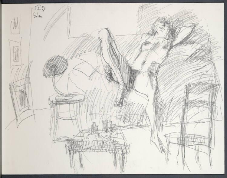Georg Eisler, Akt im Atelier, Inv. Nr.: 43568