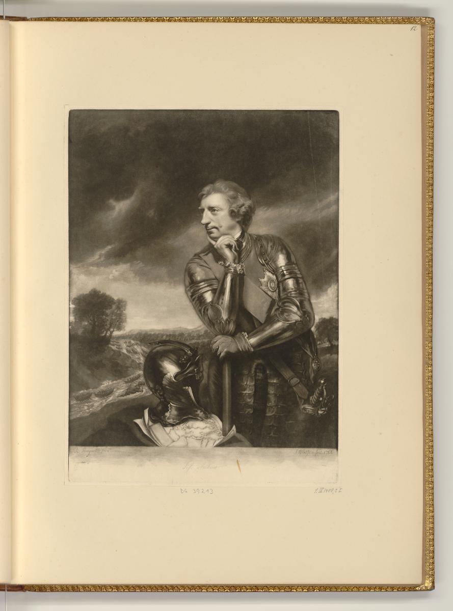 Schabblätter von James und Thomas Watson, Porträt Sir Jeffery Armherst, Inv. Nr.: England nach …