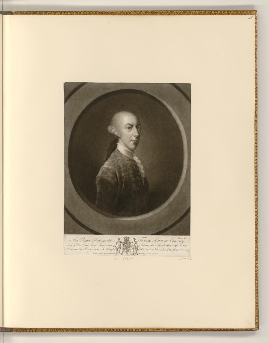 Schabblätter von John Dixon und William Pether, The Right Honourable Francis Seymour Conway Ear…