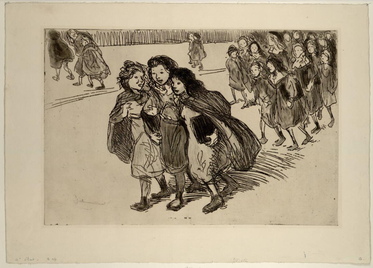Théophile Alexandre Steinlen, Schulmädchen, Inv. Nr.: DG1911/612