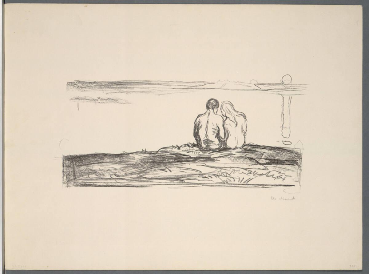 Edvard Munch, Mondaufgang, Inv. Nr.: DG1912/276/5