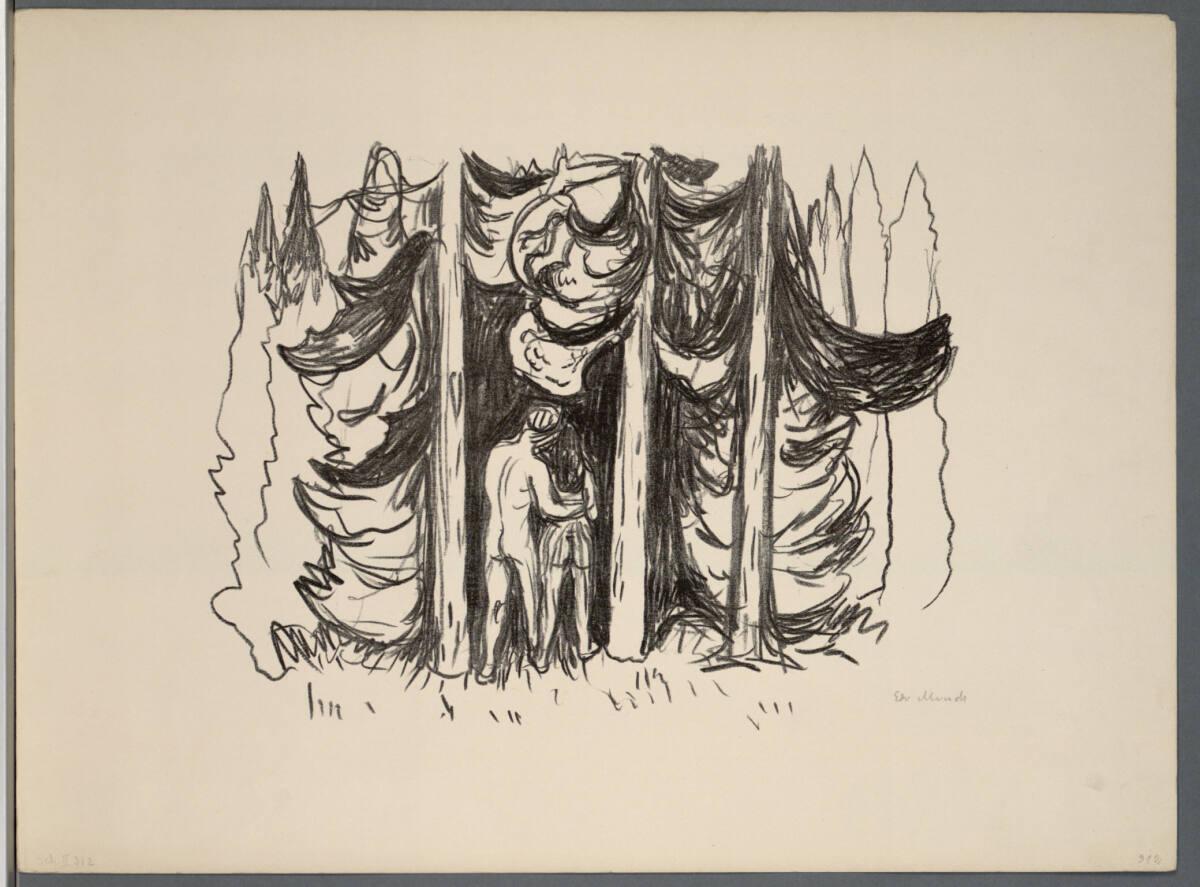 Edvard Munch, Der Wald, Inv. Nr.: DG1912/276/6