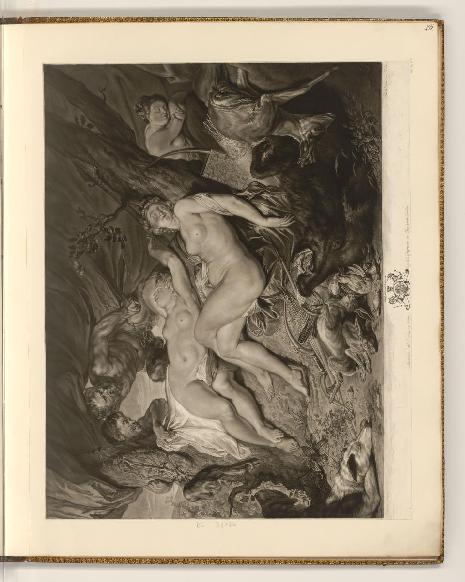 Schabblätter von Richard Earlom, Nymphs and satyrs, Inv. Nr.: England nach Sektionen I/17, E/I/…
