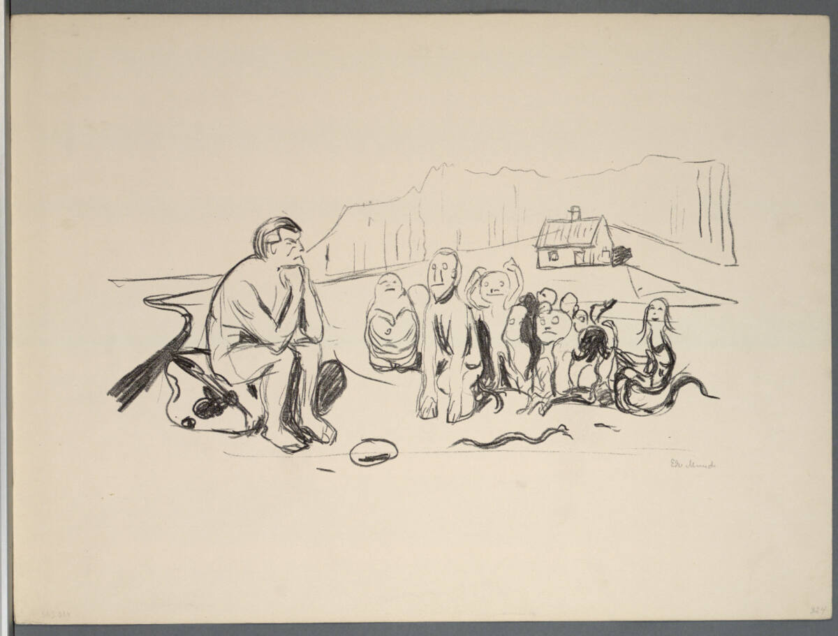 Alfas Nachkommen, Edvard Munch, 1908–1909