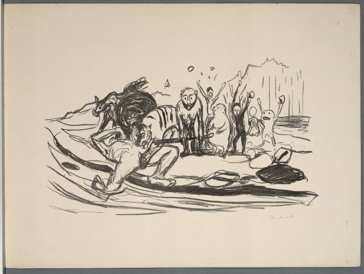 Alfas Tod, Edvard Munch, 1908–1909