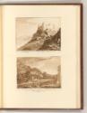 Druckgrafiken von John Spilsbury, William Winne Ryland und Paul Sandby, Harlech Castle in Merio…