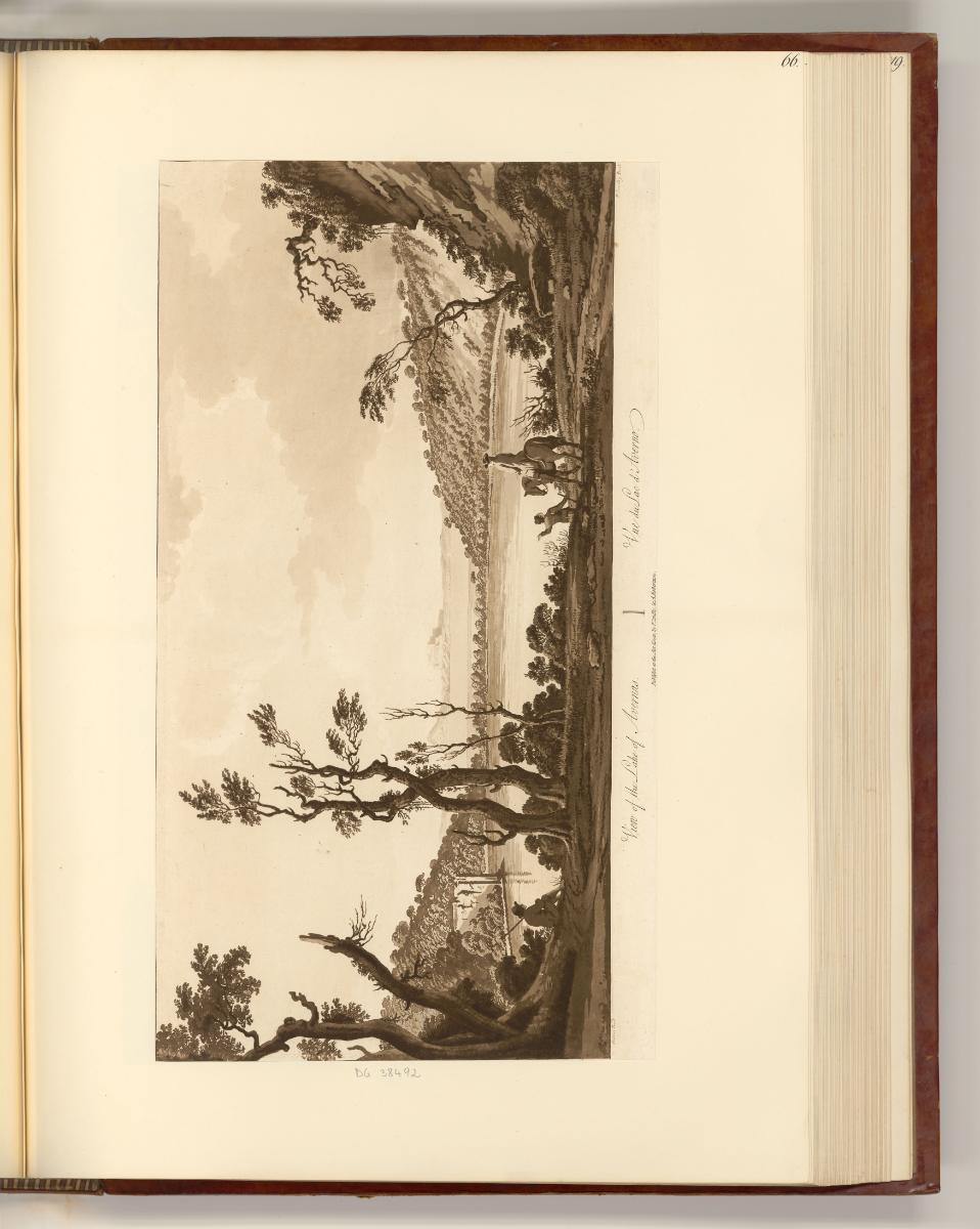 Druckgrafiken von John Spilsbury, William Winne Ryland und Paul Sandby, View of the Lake of Ave…