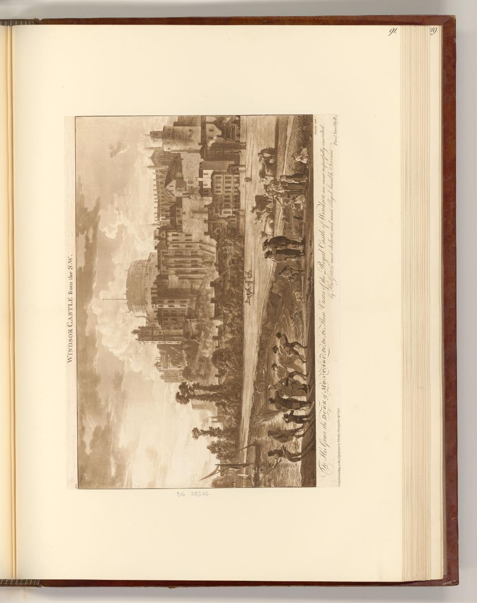 Druckgrafiken von John Spilsbury, William Winne Ryland und Paul Sandby, Ansicht des Windsor Cas…