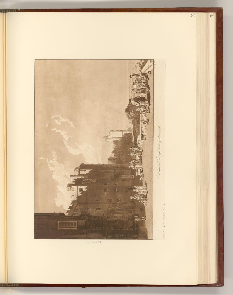 Druckgrafiken von John Spilsbury, William Winne Ryland und Paul Sandby, Windsor Terrass looking…