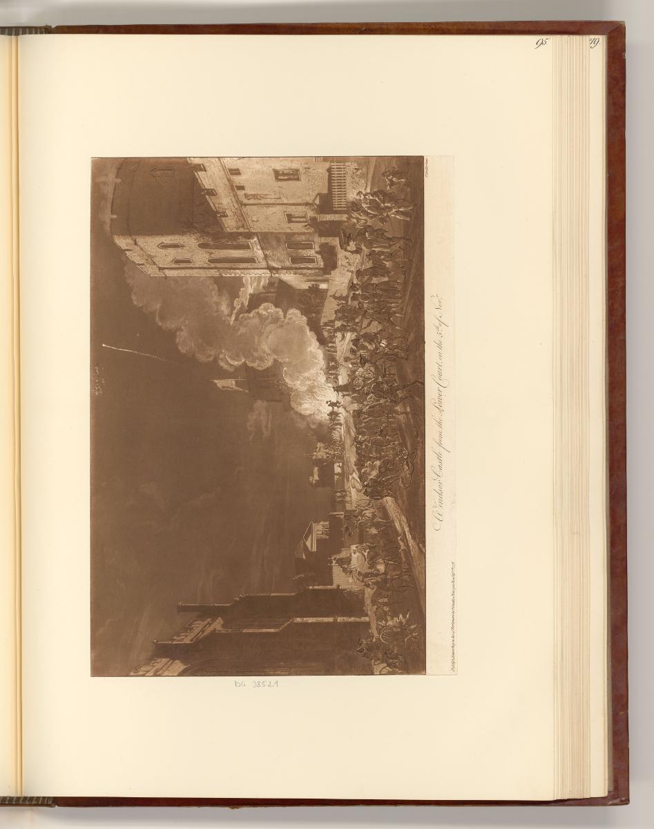 Druckgrafiken von John Spilsbury, William Winne Ryland und Paul Sandby, Windsor Castle from the…
