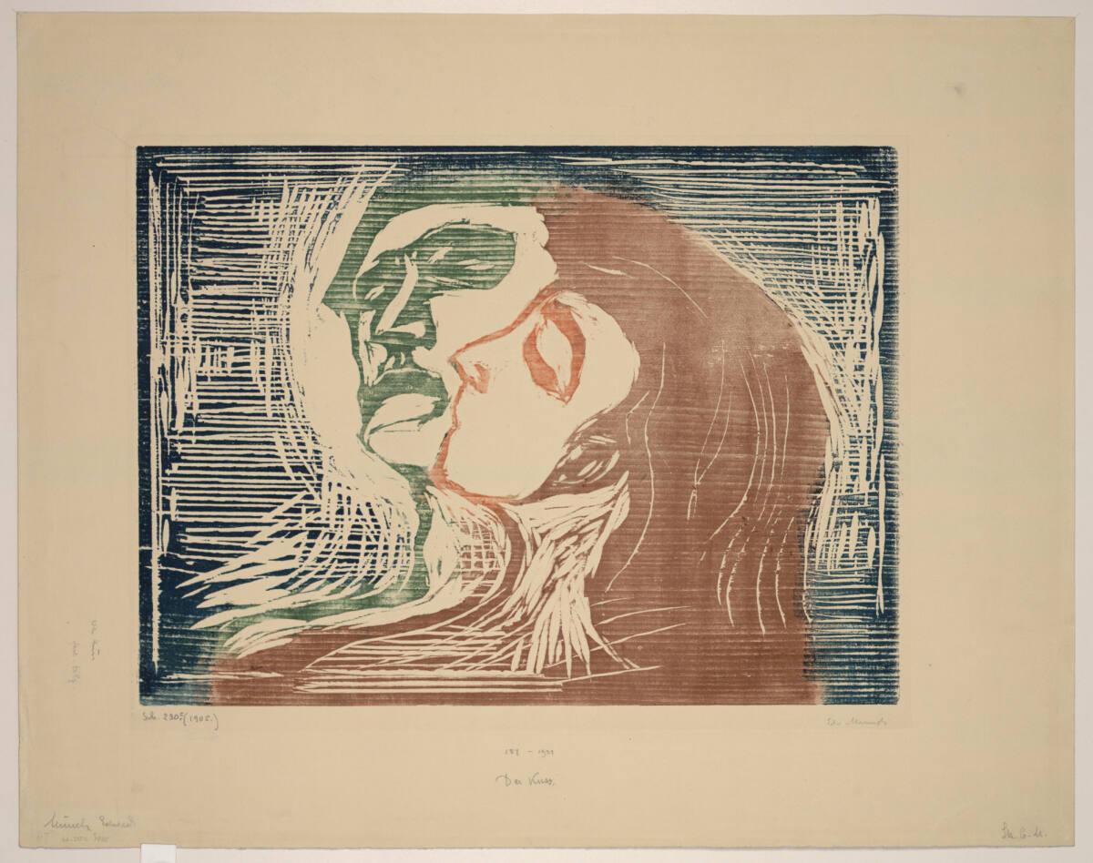 Edvard Munch, Kopf bei Kopf, Inv. Nr.: DG1921/181