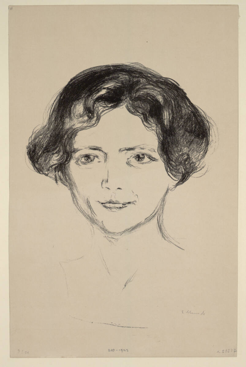 Edith Rode, Edvard Munch, 1908–1909