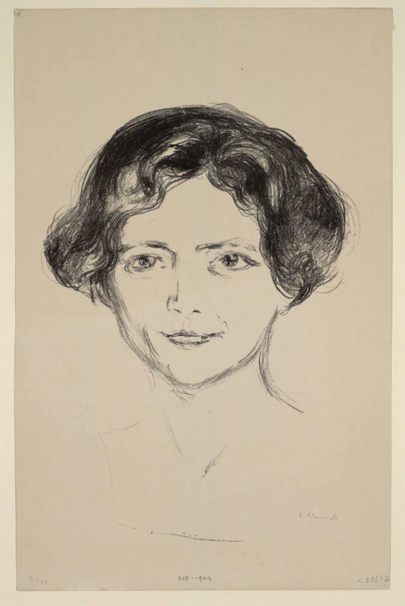 Edvard Munch, Edith Rode, Inv. Nr.: DG1923/210