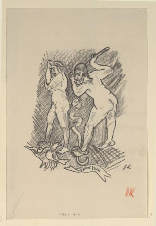 Oskar Kokoschka, Mann und Weib mit Schlange, Inv. Nr.: DG1923/493