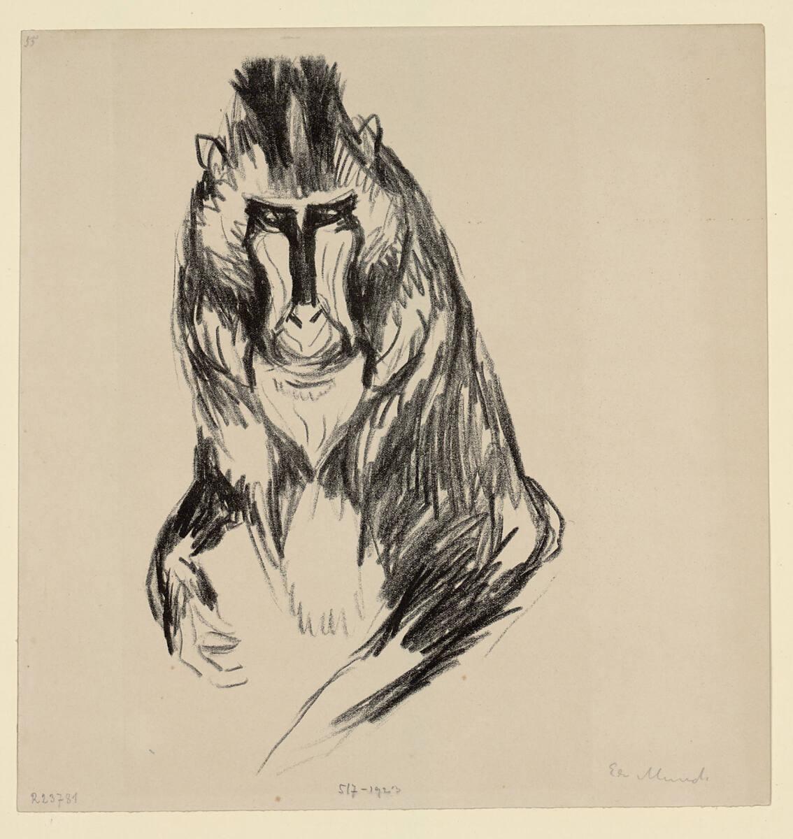 Edvard Munch, Gorilla, Inv. Nr.: DG1923/517