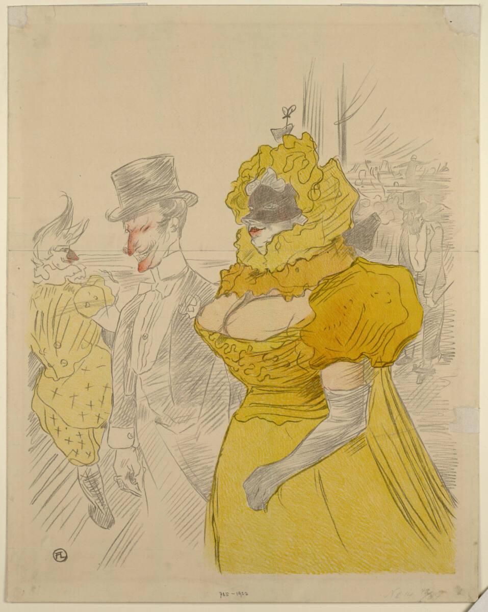 Henri de Toulouse-Lautrec, Bal masqué, Inv. Nr.: DG1923/785